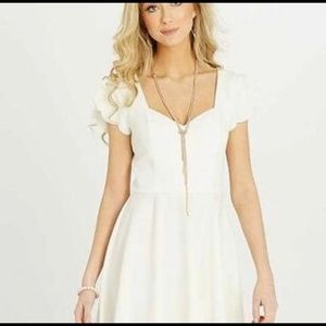 White Sweatheart Dress